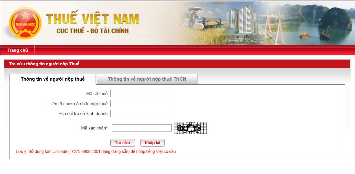 Cach tra cuu thong tin dia chi moi cua doanh nghiep