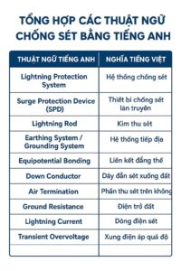 Thuật Ngữ Chống Sét Bằng Tiếng Anh – Giải Nghĩa Dễ Hiểu, Chuẩn Kỹ Thuật IEC 62305 26 Thuật Ngữ Chống Sét Bằng Tiếng Anh