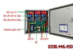 Tủ cắt lọc sét 3 pha LPI là gì, Cấu tạo của tủ cắt lọc sét 3 pha LPI gồm những gì
