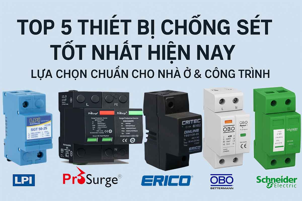 Top 5 Thiết Bị Chống Sét Tốt Nhất Hiện Nay – Lựa Chọn Chuẩn Cho Nhà Ở & Công Trình 1 Top 5 Thiết Bị Chống Sét Tốt Nhất Hiện Nay