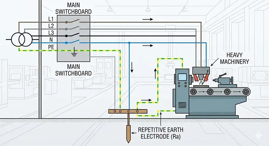 Tại sao cần phải tiếp địa lặp lại cho dây trung tính trong mạng điện hạ thế?
