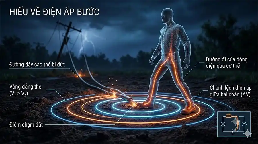 Huong dan cach nhay lo co an toan de thoat khoi vung dien ap buoc