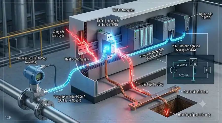 Giải Pháp Chống Sét Tín Hiệu 4-20mA